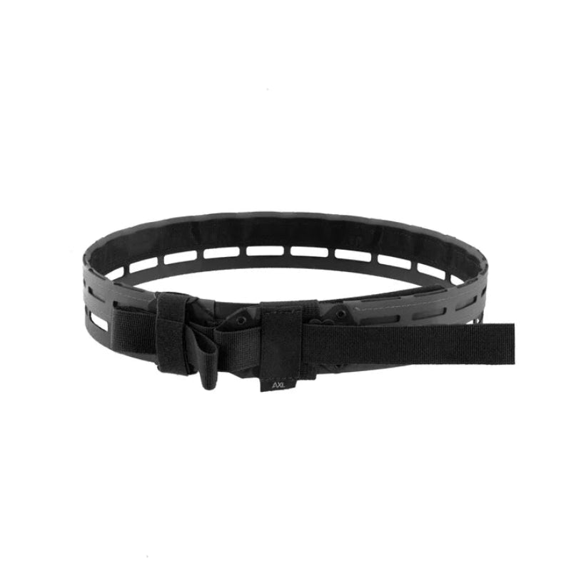 Wolf Grey AXL Eclipse Belt built from lightweight Curv composite for stealthy high-performance use, optimized for LE kits and minimalist battle belts
