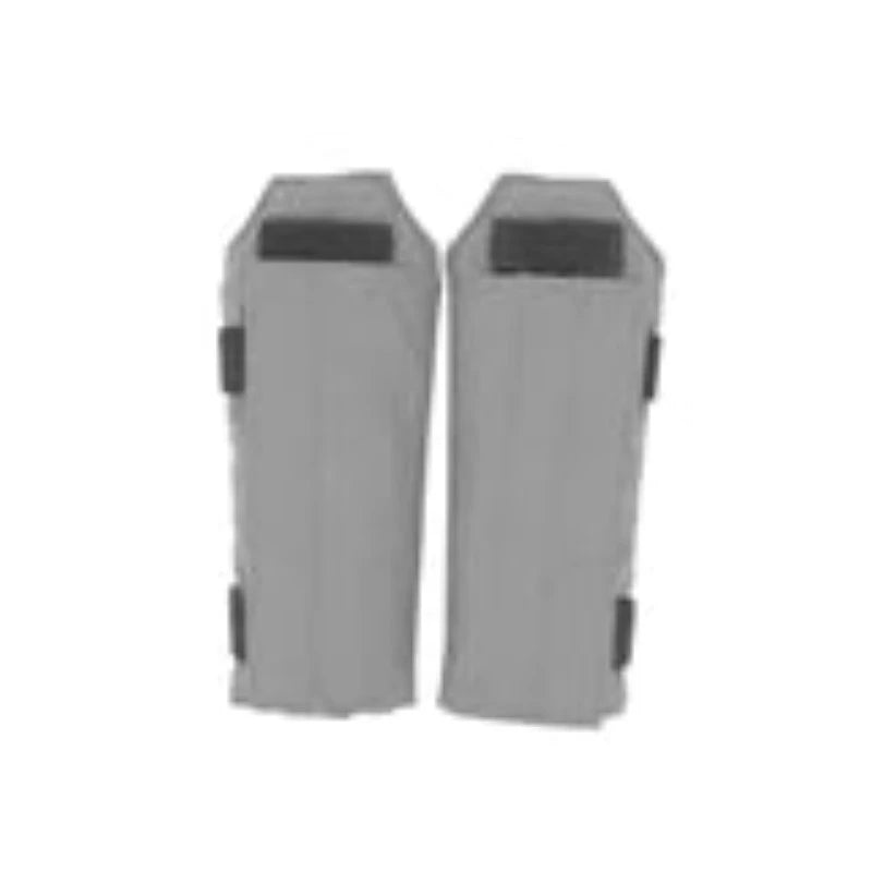 AXL Structural Shoulder Pads in Wolf Grey shown flat – designed to improve comfort and balance for tactical plate carriers with heavy loadouts