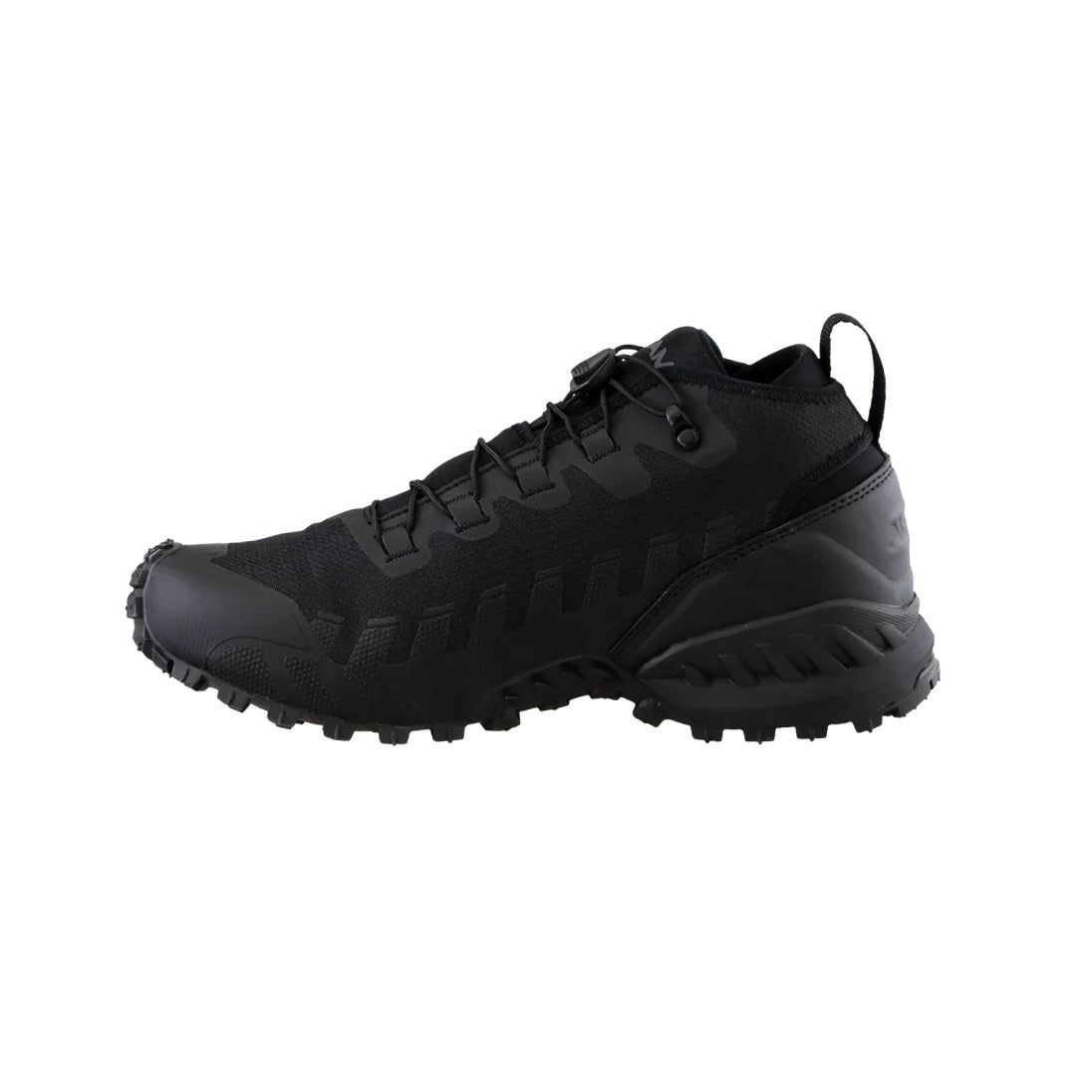 Altama Legacy Mid Black left profile tactical training boot engineered for ankle support and slip resistant performance