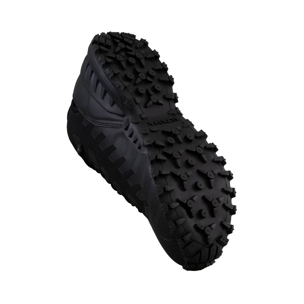 Altama Legacy Mid Coyote outsole detail featuring aggressive tread pattern for wet and dry traction
