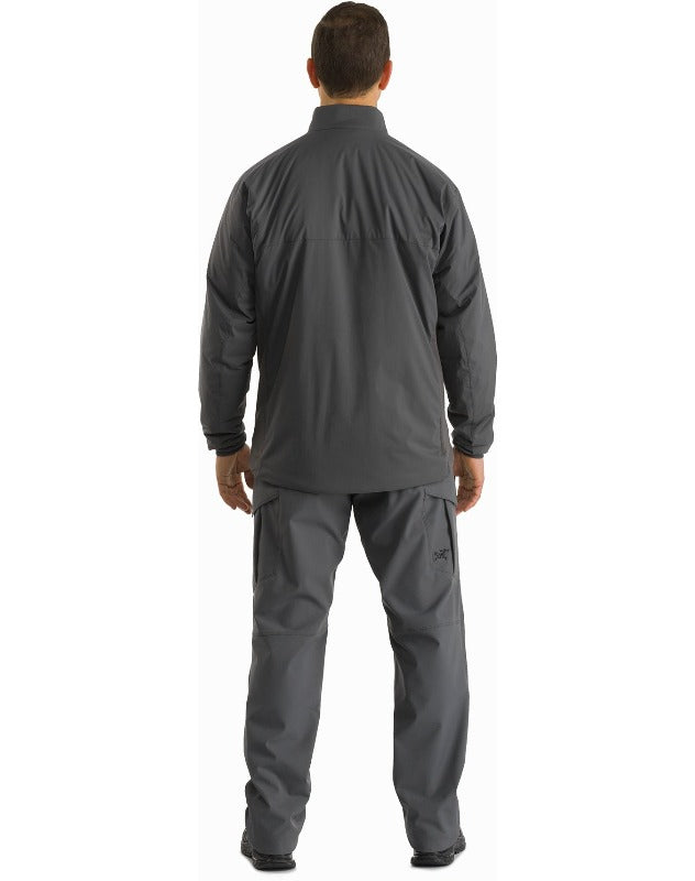 Back view of the Arc'teryx LEAF Atom LT Gen 2.1 tactical jacket, highlighting the streamlined design ideal for layering under gear in mission-ready applications.