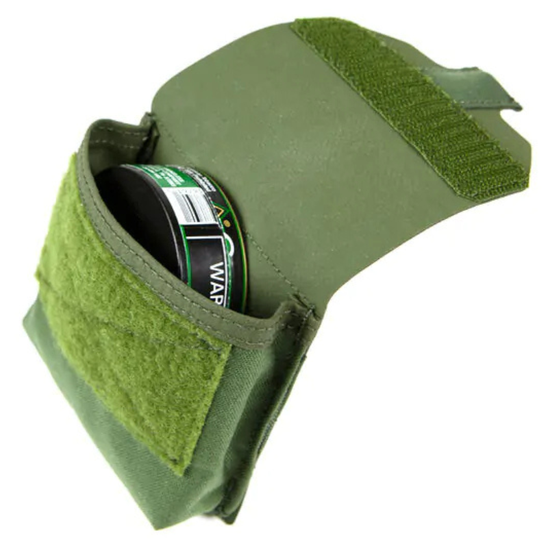 Blue Force Gear Boo Boo Kit Pouch shown open, highlighting the internal storage space for medical supplies, tools, and small equipment.