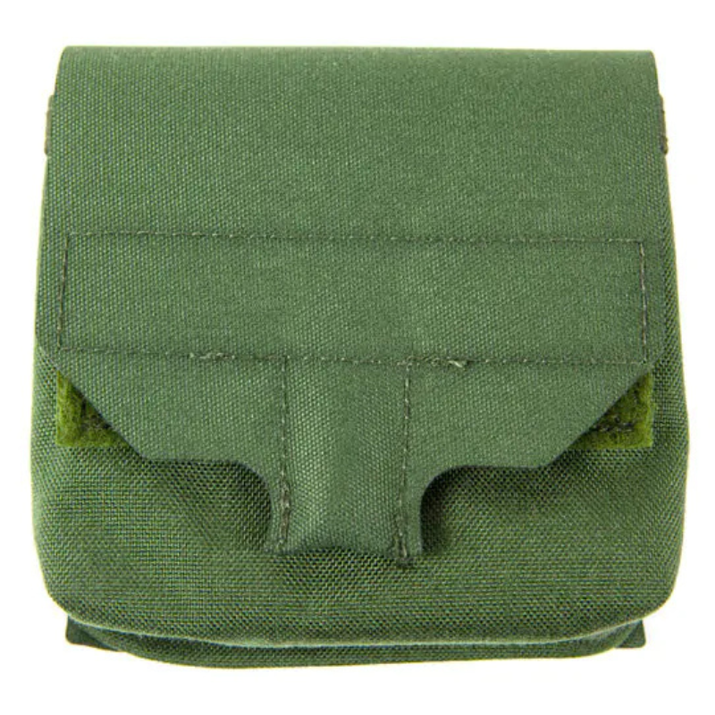 Ranger Green Blue Force Gear Boo Boo Kit Pouch offering compact MOLLE-mounted storage for mission-essential accessories and supplies.