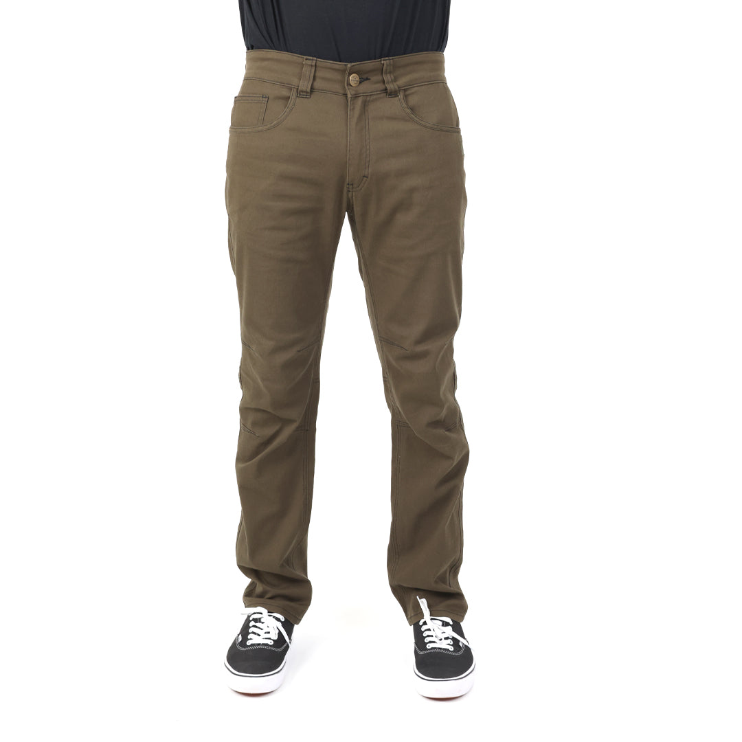 Front product shot of the Carlos Ray V3 Tactical Pants in Ranger Green Slim Fit, highlighting the streamlined silhouette, 4-way stretch twill fabric, reinforced pocket openings, and articulated knees. A versatile tactical pant built for EDC, range use, and everyday mobility. Also available in Regular Fit for a classic, more relaxed cut.