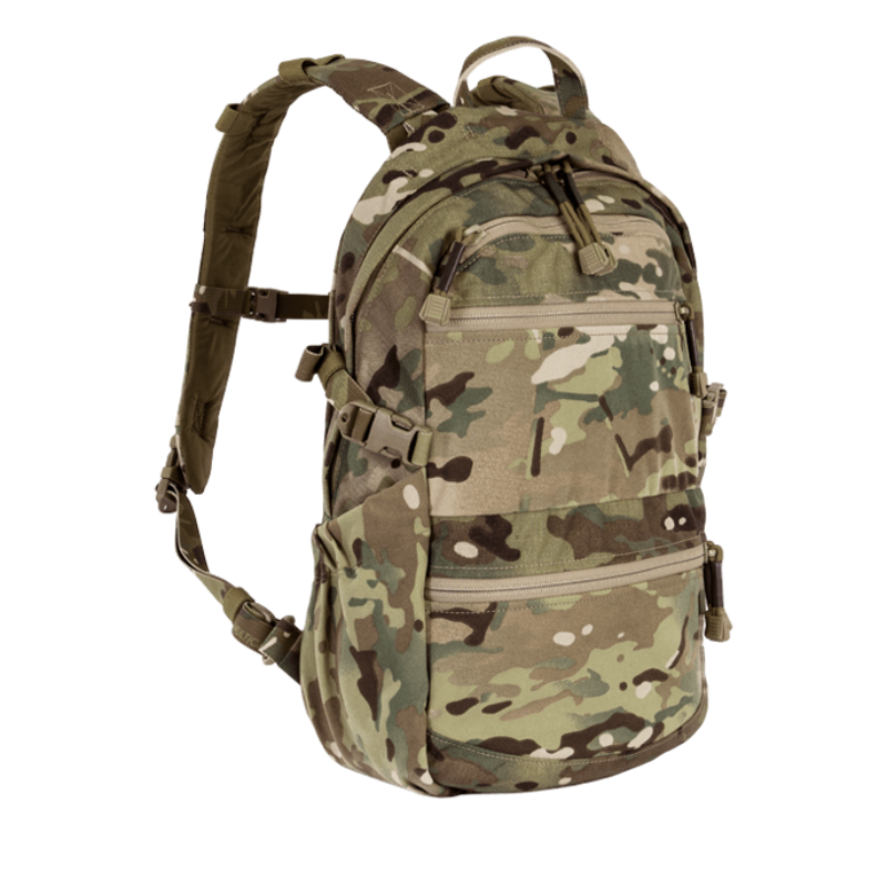 Crye Precision AVS 1000 Pack in Multicam modular tactical assault pack compatible with Crye AVS and JPC plate carriers, low profile plate carrier backpack with hydration sleeve, MOLLE panel, and multiple mission configurable carry options made in the USA