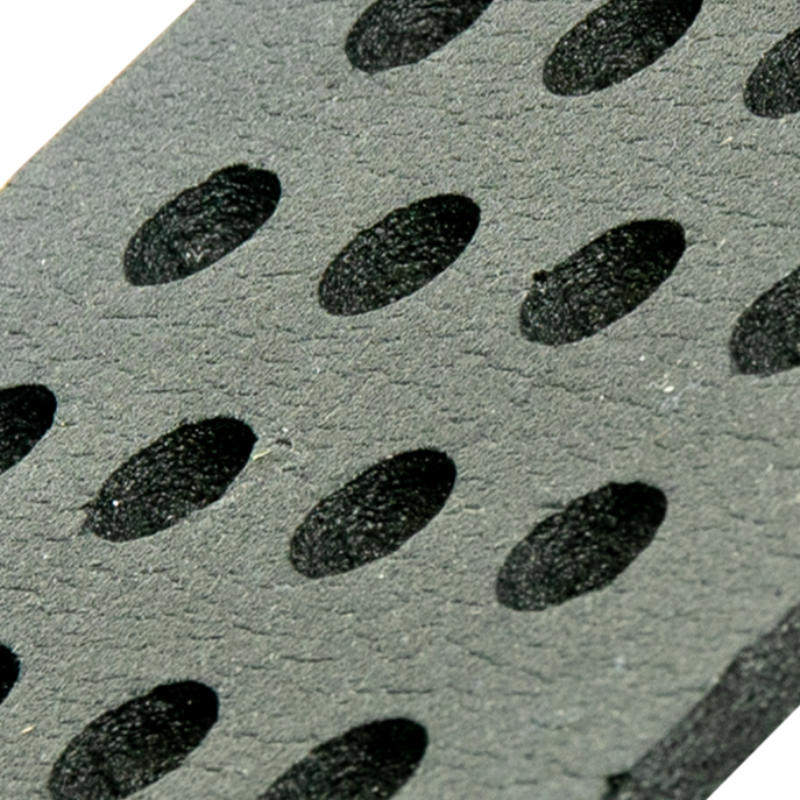 Close-up of the Crye Precision R-Series JPC Padded Insert showing laser-cut ventilation holes designed to improve airflow and reduce weight.