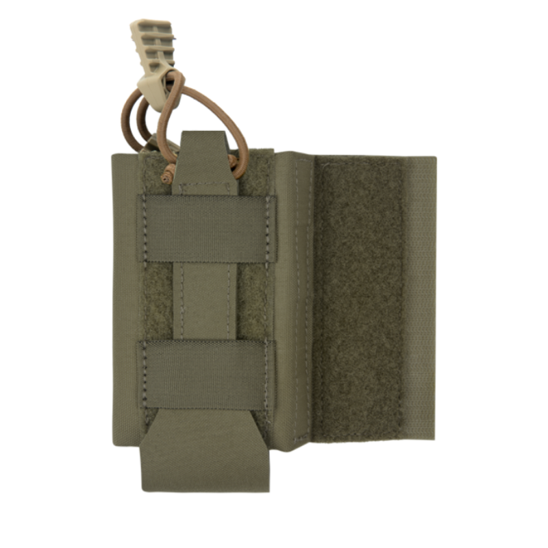 Crye Precision R-Series M4 Side Pouch in Ranger Green featuring low-profile magazine retention, adjustable depth, and side-mounted plate carrier integration.