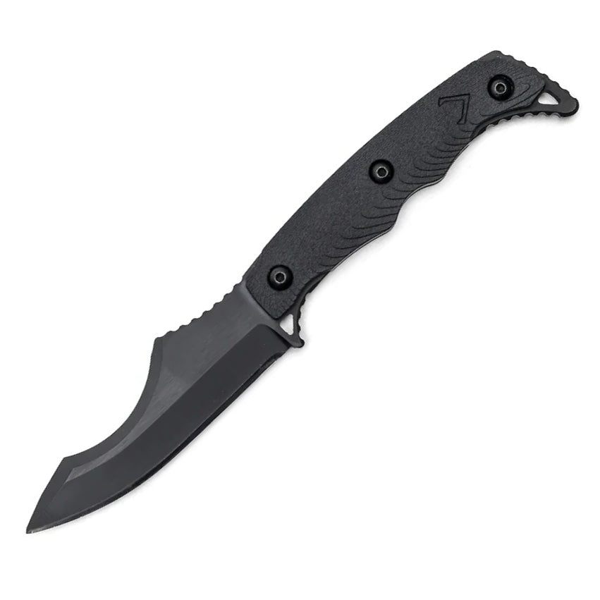 Dynamis Alliance Mid Knight Crusader tactical fixed blade knife made from MAGNACUT steel with DLC coating and compact combat profile