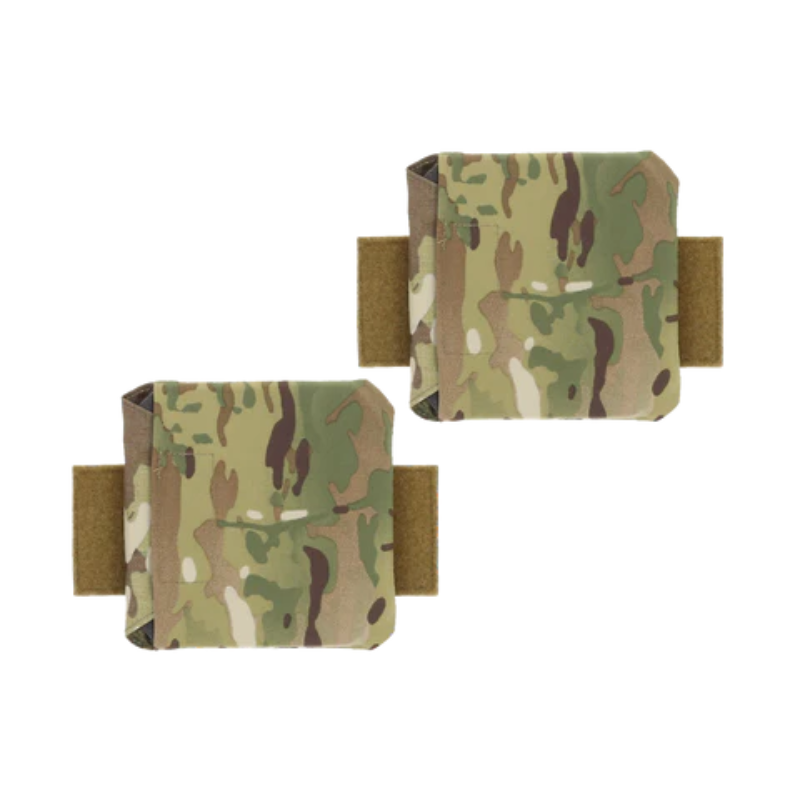 Ferro Concepts 3AC Side Plate Pockets 6x6 in Multicam designed to securely carry soft or hard side armor plates