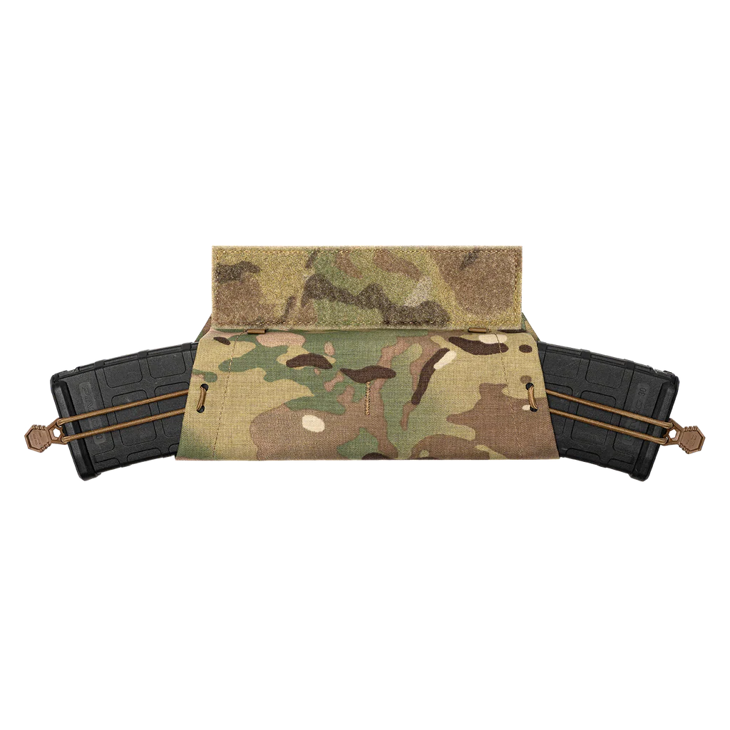 Ferro Concepts Dangler AR carrying two AR-15 magazines in horizontal configuration with internal divider and retention system