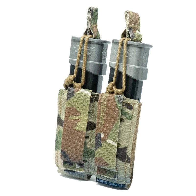 GBRS Double Pistol Mag Pouch w/ Bungee Retention Accessory Pouch GBRS Group