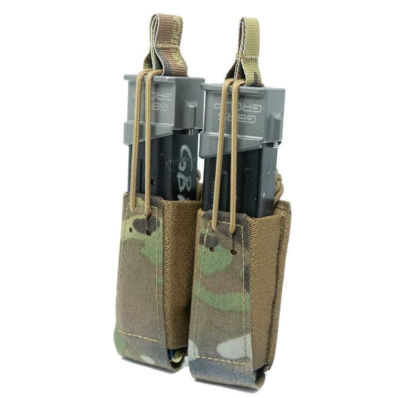 GBRS Double Pistol Mag Pouch w/ Bungee Retention Accessory Pouch GBRS Group MultiCam 