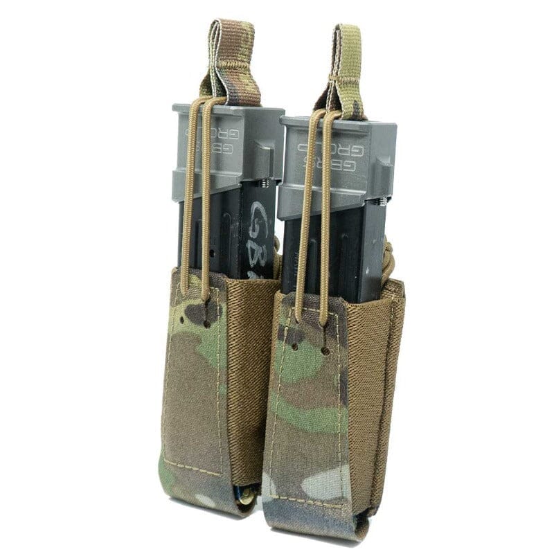 GBRS Double Pistol Mag Pouch w/ Bungee Retention Accessory Pouch GBRS Group MultiCam
