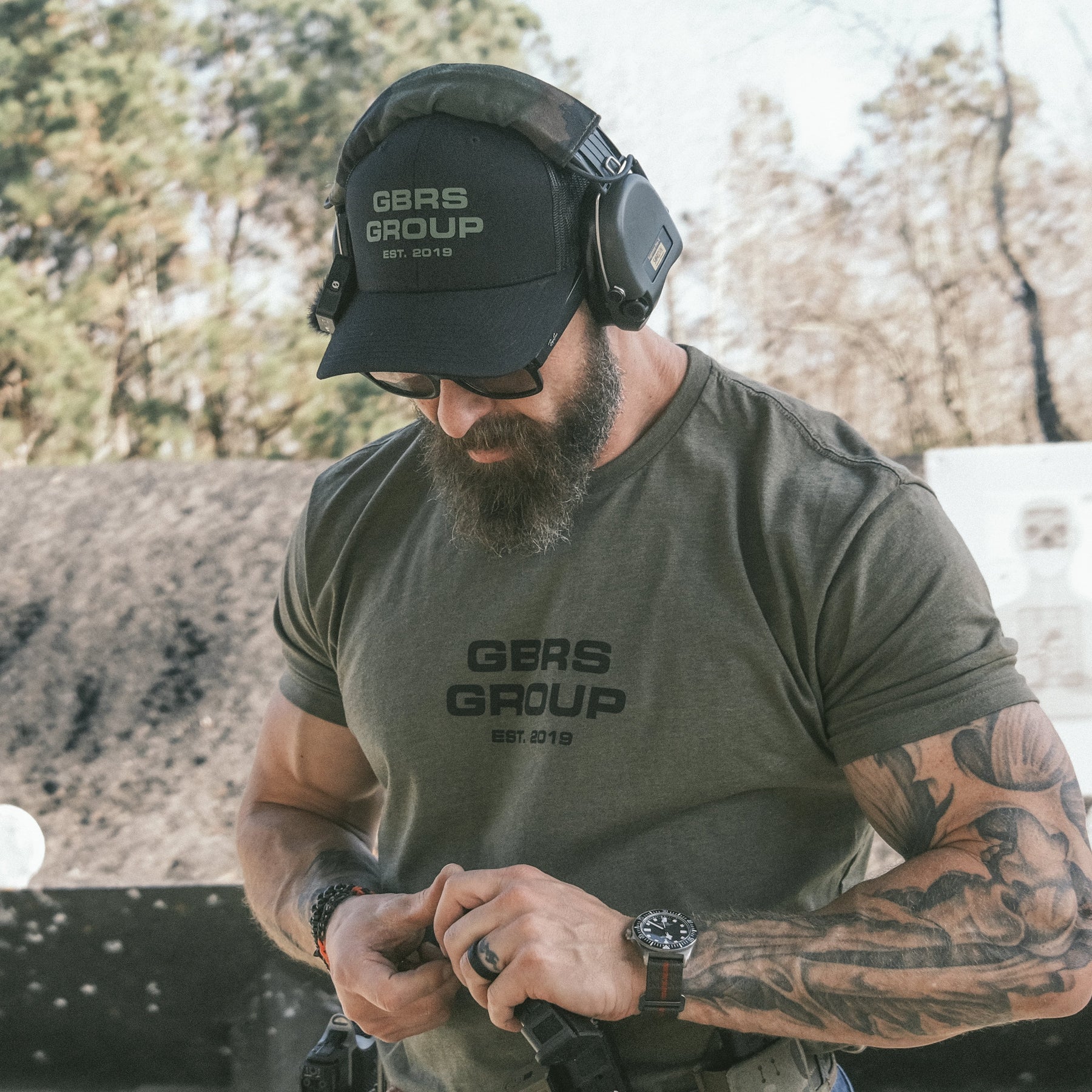 GBRS Group lightweight tactical graphic t shirt designed for range days workouts and everyday wear