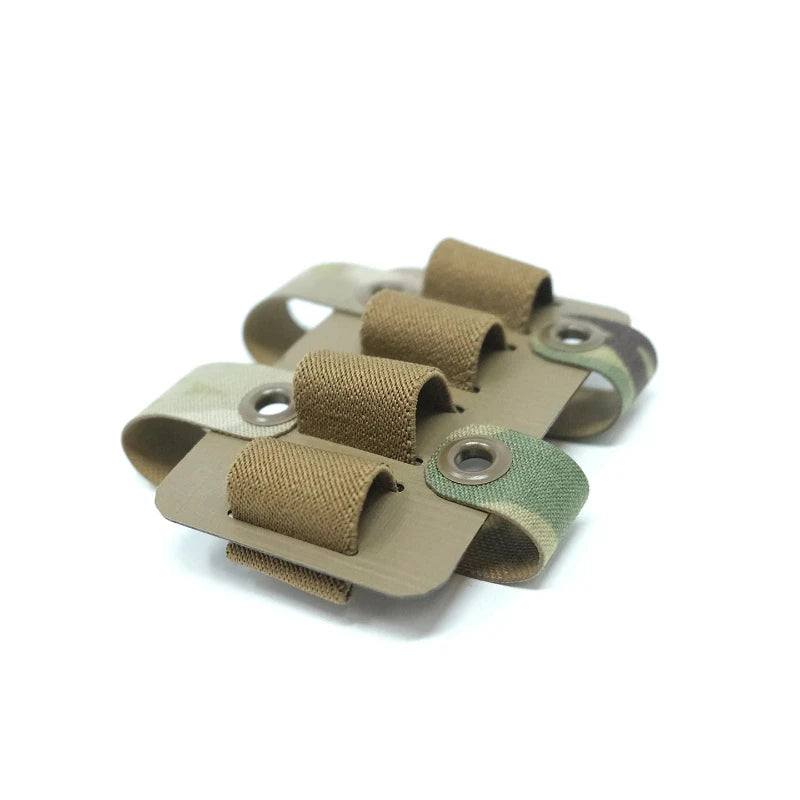 GBRS Group Shotgun Shell Sleeve Multicam showing elastic shotgun shell retention sleeve designed to slide over single rifle magazine pouch
