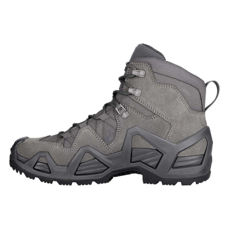 Side profile of the LOWA Zephyr MK2 GTX Mid in Wolf designed for fast movement, stability, and all-terrain performance.
