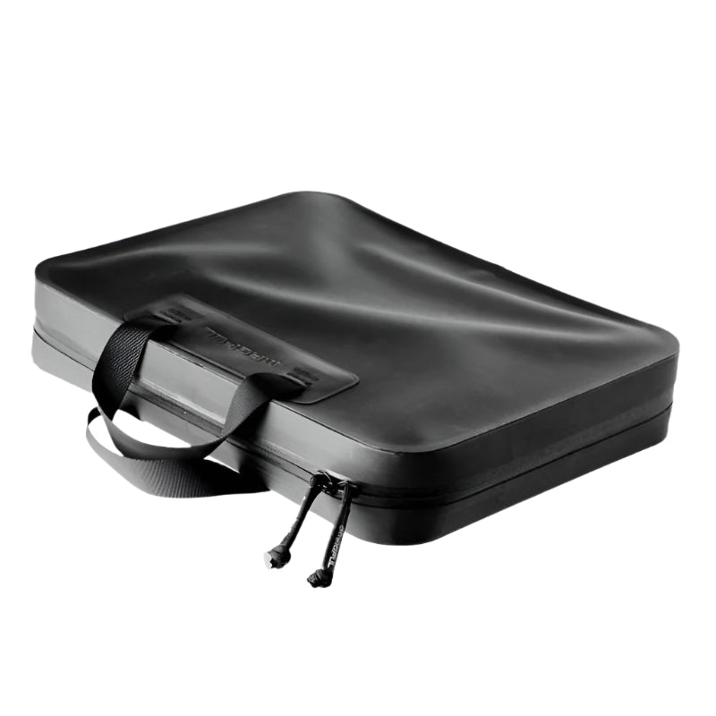 Magpul DAKA Double Pistol Case Black exterior closed showing durable DAKA polymer construction and YKK AquaGuard zipper for secure range transport