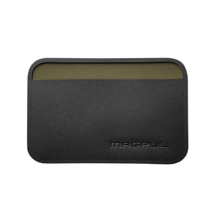 Magpul DAKA Essential Wallet Black front view showing slim minimalist everyday carry wallet made from reinforced polymer fabric