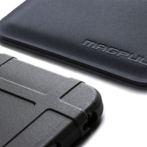 Close up of Magpul DAKA Essential Wallet reinforced polymer fabric showing anti slip texture and durable construction