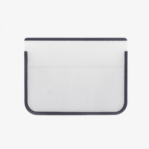 Magpul DAKA Everyday Folding Wallet Grey rear view showing transparent ID window for work and travel