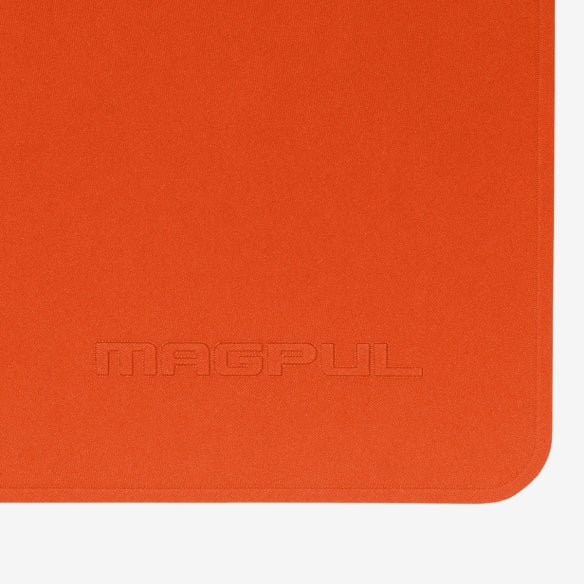 Magpul DAKA Pouch Small Orange close up of RF welded seam construction providing water resistant protection against rain snow and mud