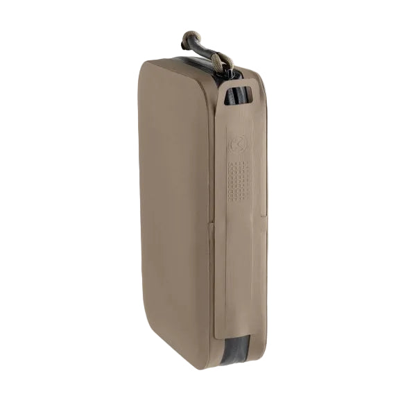 Magpul DAKA Utility Organizer Flat Dark Earth spine view highlighting semi rigid construction