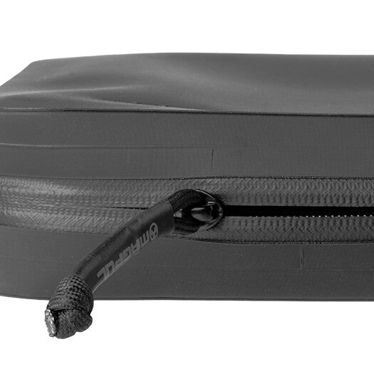 Magpul DAKA Utility Organizer Large Black close up of oversized zipper pull RF welded seams and water resistant construction