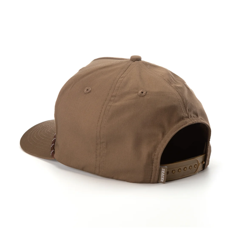 Brown cap on a white background