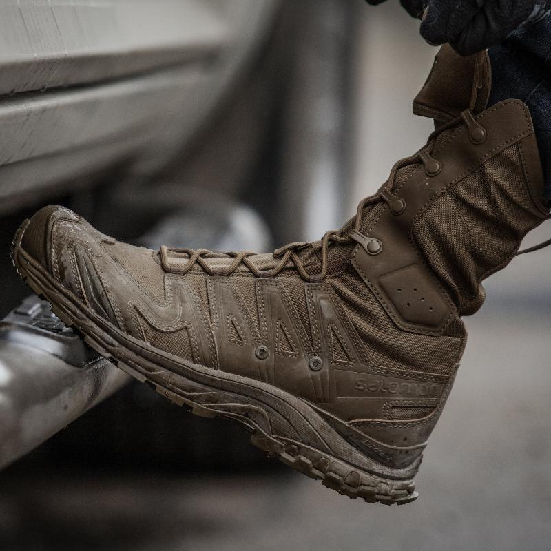 Salomon XA Forces Jungle Boot worn during vehicle operations, demonstrating comfort, flexibility, and tactical mobility.