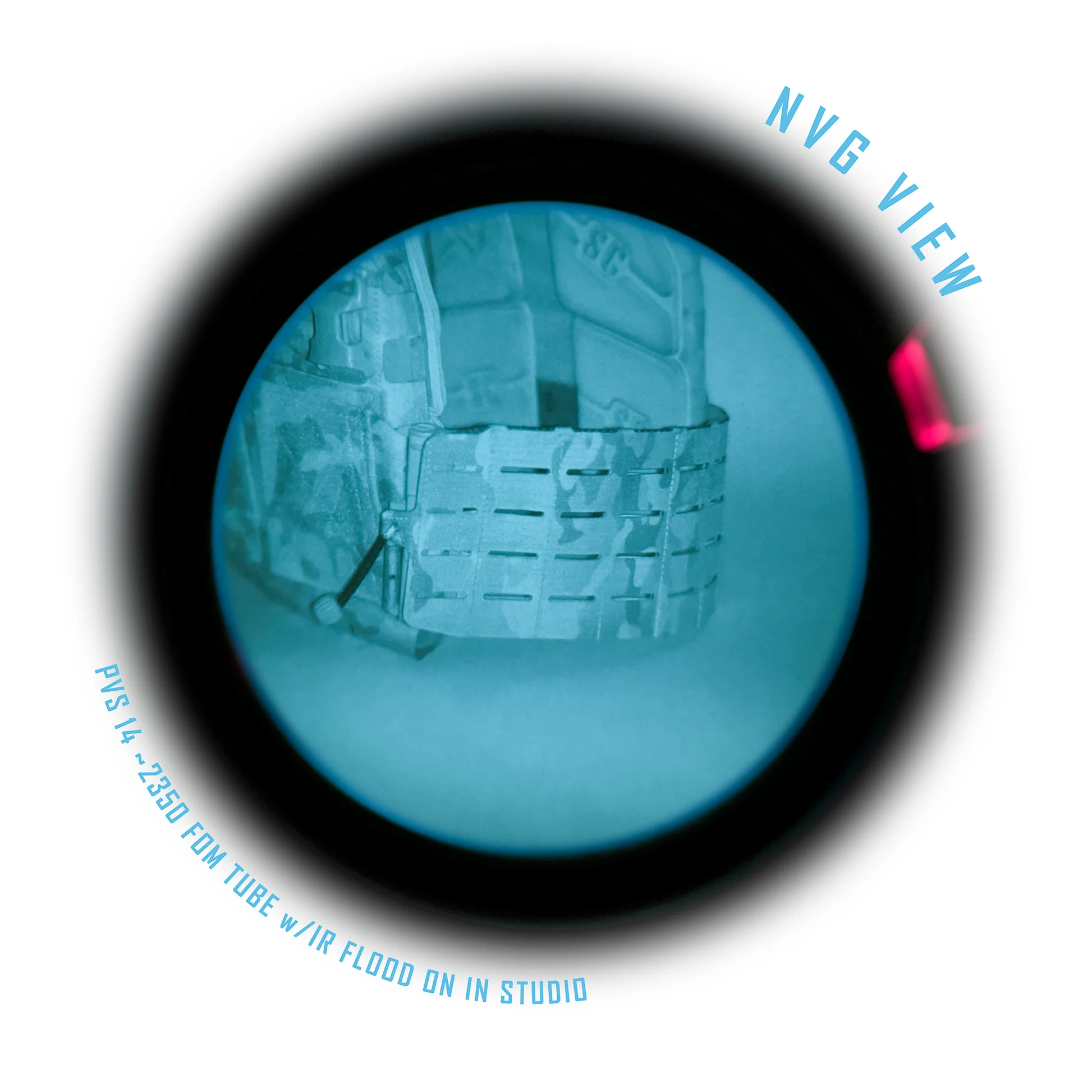 Shaw Concepts ARC Cummerbund V2 viewed under night vision showing low IR signature, Tegris reinforced quick release plate carrier cummerbund with full MOLLE load bearing capability built for military combat gear, covert operations, and law enforcement duty armor setups made in the USA