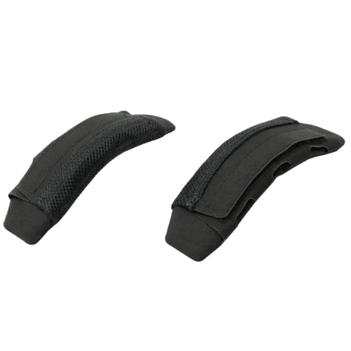 Shaw Concepts ARC Shoulder Pads V2 in Black tactical plate carrier shoulder pad upgrade with 3/8 inch closed cell foam and mil spec spacer mesh, load bearing comfort pads designed for combat gear, law enforcement duty rigs, and heavy military plate carrier setups made in the USA