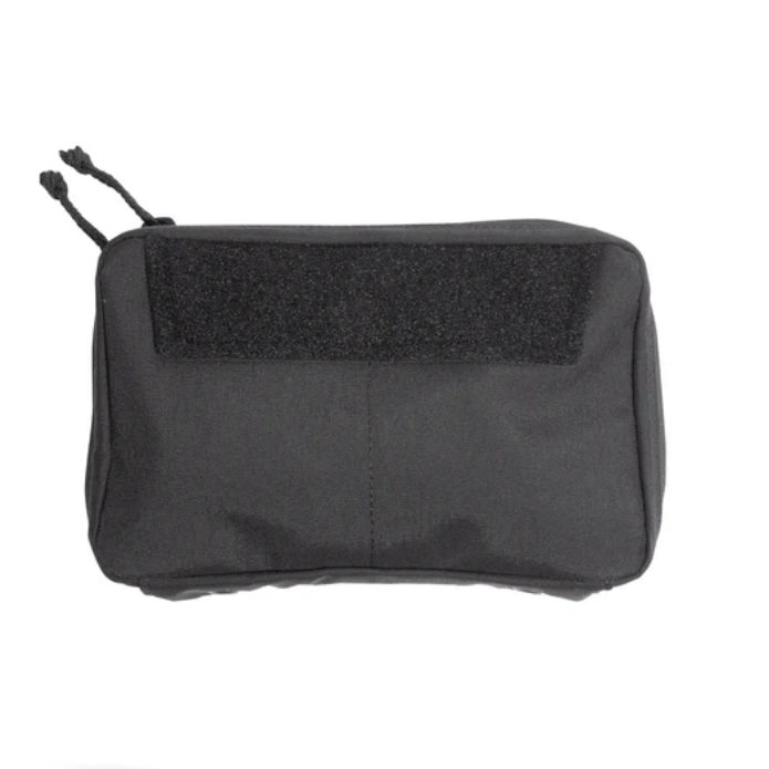 Shaw Concepts NERD Pouch Large in Black expanded tactical admin pouch and EUD organizer with full loop interior, elastic organizer bands, and MOLLE PALS mounting built for plate carriers, chest rigs, military combat gear configurations, and law enforcement duty loadouts made in the USA