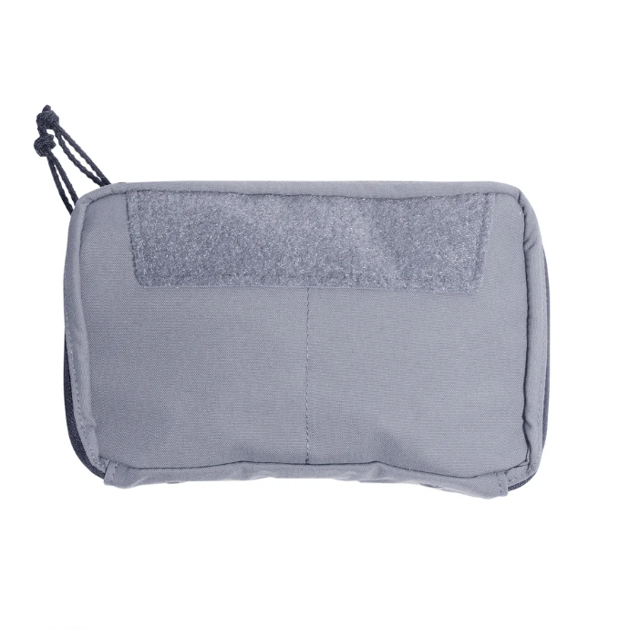 Shaw Concepts NERD Pouch Large in Wolf Grey modular tactical admin pouch and EUD organizer with expanded loop interior, elastic retention layout, and MOLLE PALS mounting for plate carriers, chest rigs, military combat gear builds, and law enforcement duty setups made in the USA