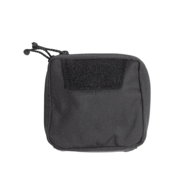 Shaw Concepts NERD Pouch Small in Black compact tactical admin pouch and EUD organizer with MOLLE PALS mounting, internal loop field and elastic retention built for plate carriers, chest rigs, military combat gear, and law enforcement duty setups made in the USA