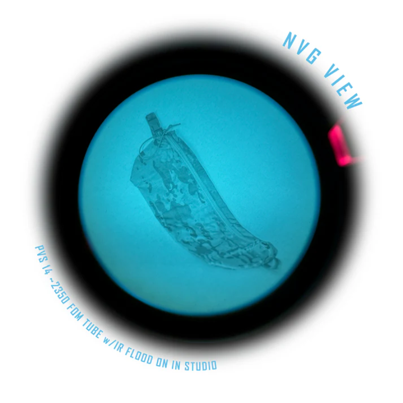 Shaw Concepts ReUp Bandolier .308 viewed under night vision showing low IR signature, modular rifle mag carrier designed for low visibility combat gear, military night operations, law enforcement duty deployments, and covert tactical reload setups made in the USA