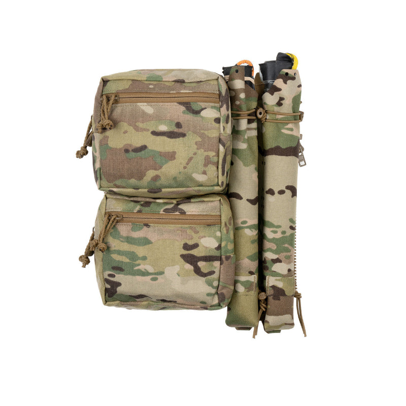 Side view of the Spiritus Systems Magic Stick Pouch attached to a tactical loadout, showing low-profile integration and secure tool retention.