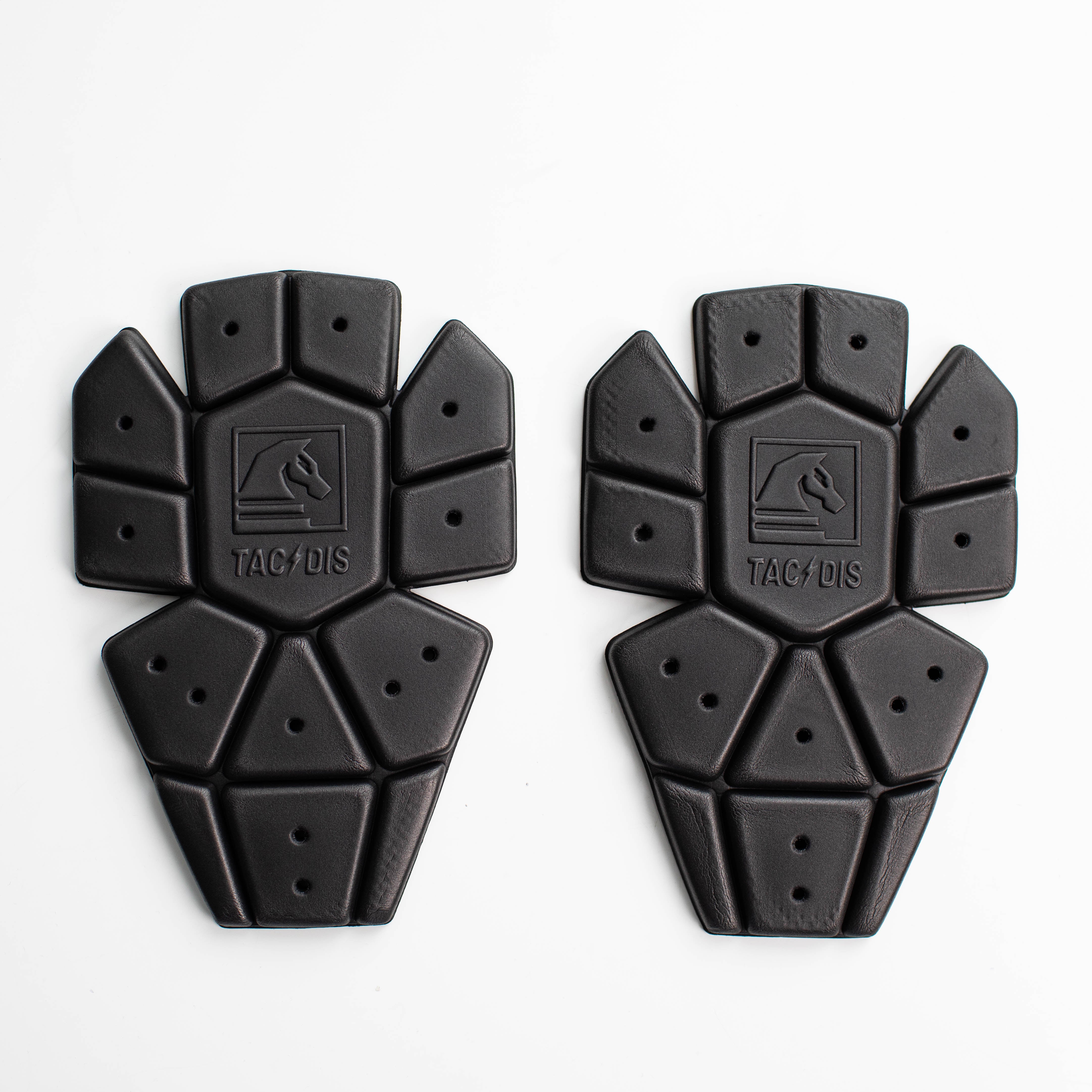 Alternate product view of the TD Foam Insert Knee Pads showing the contoured shape, updated TD logo, and impact absorbing foam design engineered for flexibility, durability, and compatibility with modern combat and tactical pants knee pad pockets.