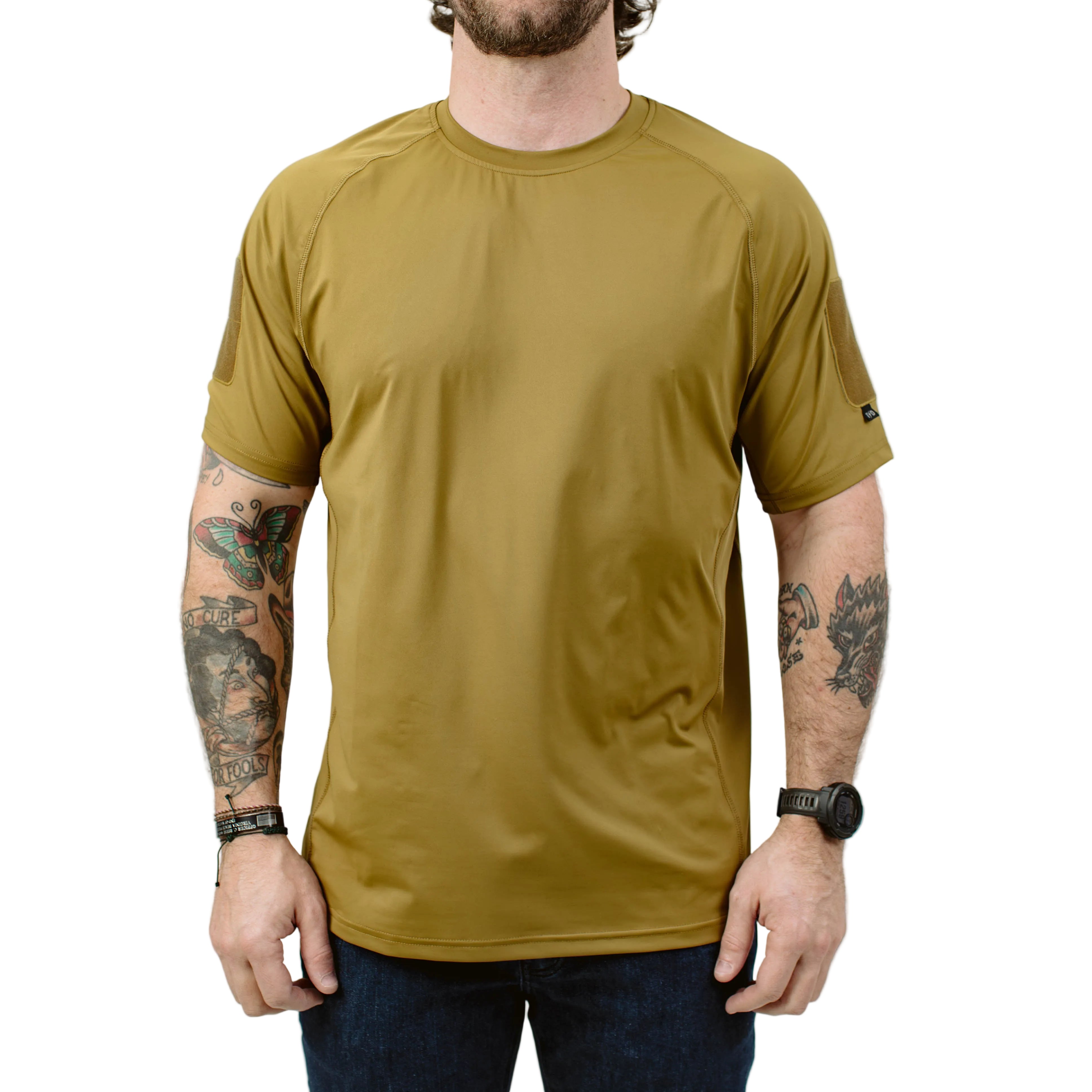 TD Short Sleeve Range Shirt in Arrowwood colorway tactical performance shirt for range day and duty wear
