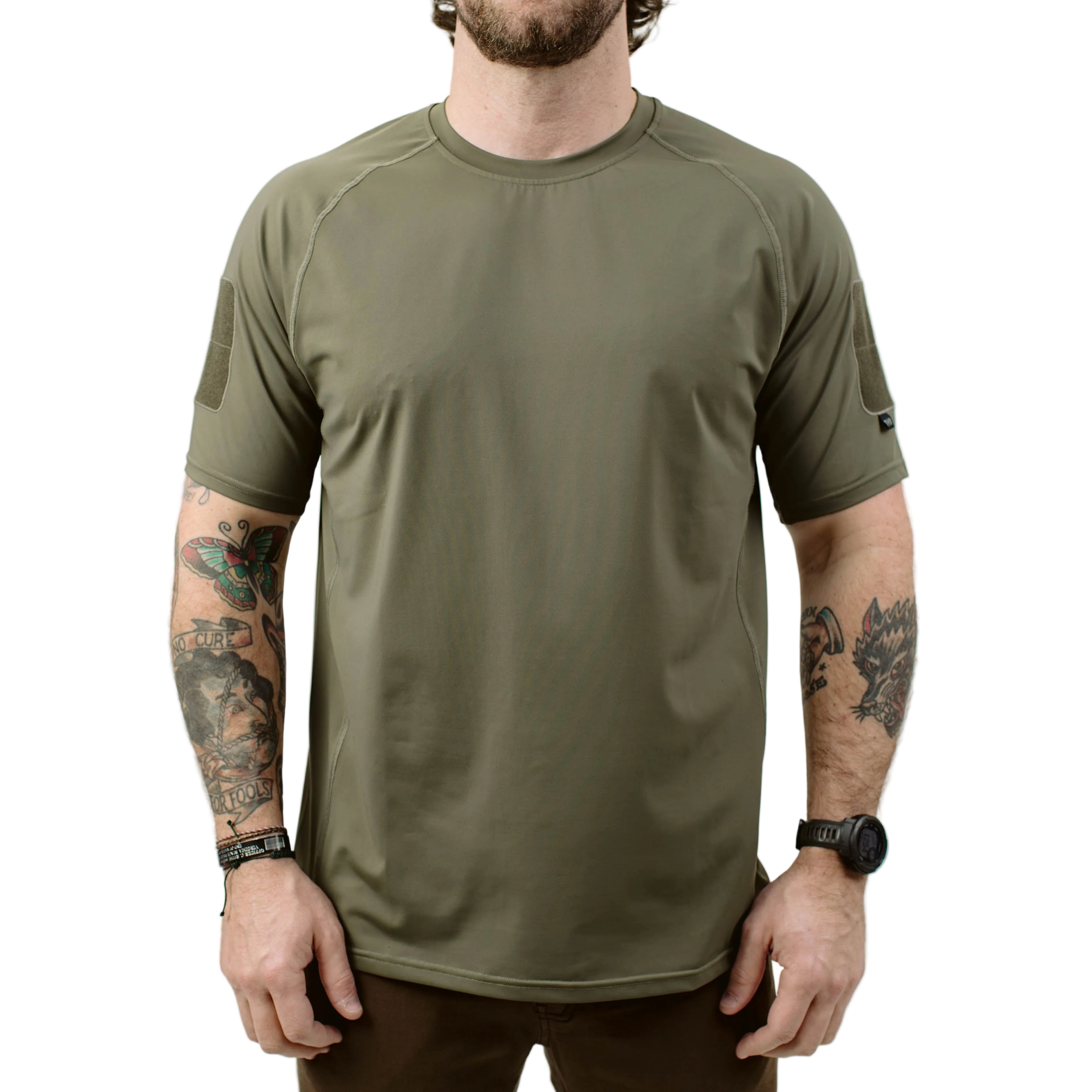 TD Short Sleeve Range Shirt in Ranger Green tactical performance top for duty wear and range training