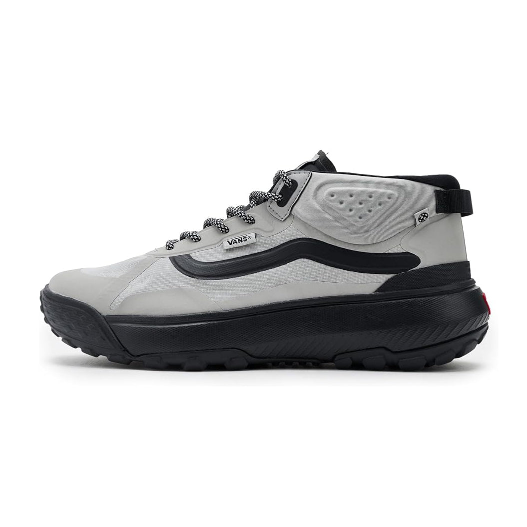 Vans Crosspath Mid Shoe in Gray and Black featuring a water-resistant upper, UltraCush cushioning, and a rugged outsole for everyday and light outdoor use.