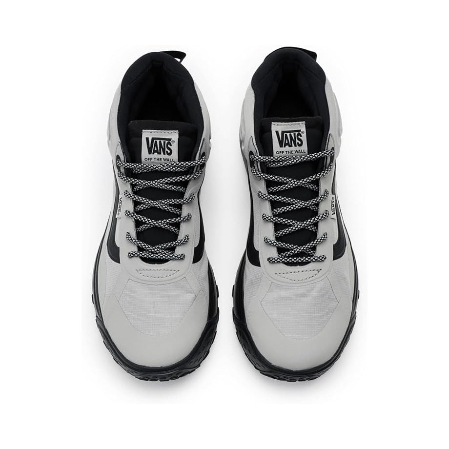 Top view of the Vans Crosspath Mid Shoe showcasing the lace-up closure, padded collar, and supportive mid-top design.