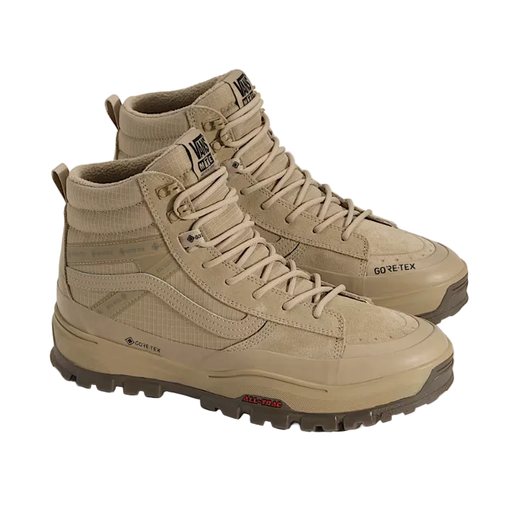 Vans Sk8-Hi GORE-TEX Insulated Shoe in Incense featuring waterproof GORE-TEX protection, 200g insulation, and an All-Trac outsole for cold-weather performance.