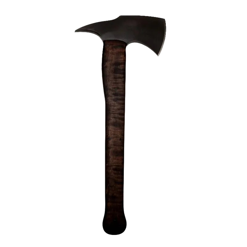 Winkler Knives Combat Axe with smooth maple handle and 80CrV2 black oxide steel head featuring 3/8 inch thickness and integral glass breaker for tactical breaching