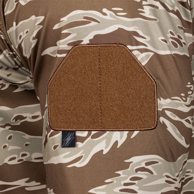 Tactical shirt for range day with loop patches- TD Long Sleeve Shooter Shirt TD Apparel