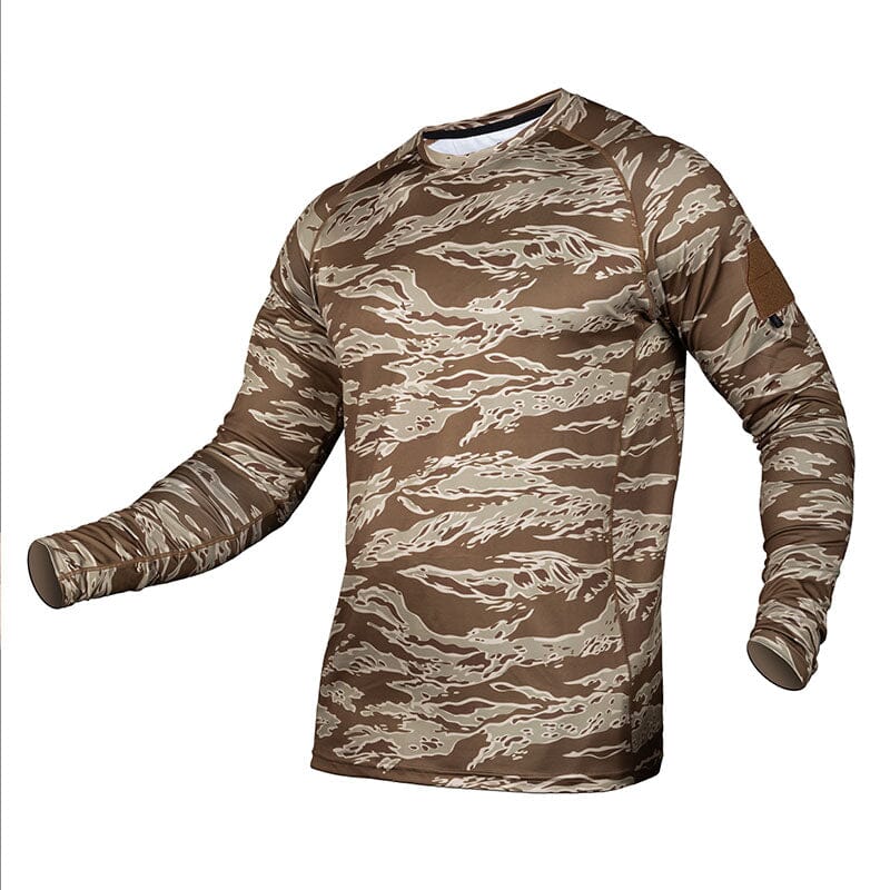 Moisture-wicking tactical shirt for range and training- TD Long Sleeve Shooter Shirt TD Apparel