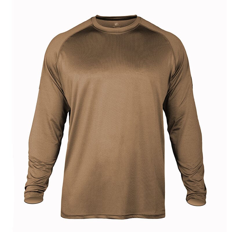 Tactical shirt for range day- TD Long Sleeve Shooter Shirt TD Apparel Coyote Brown 3X-Large
