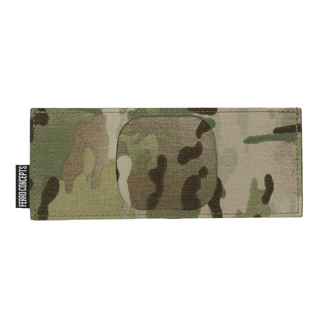 Ferro Concepts HY-LITE Wallet Multicam showing streamlined bifold design for carrying essential cards and folded cash