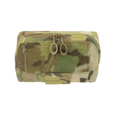 Ferro Concepts MOLLE Admin Panel in Multicam featuring low profile admin storage, dual zipper access, and integrated MOLLE mounting system