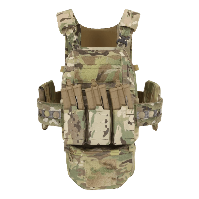 Ferro Concepts The Dangler installed beneath plate carrier providing additional storage without using MOLLE space