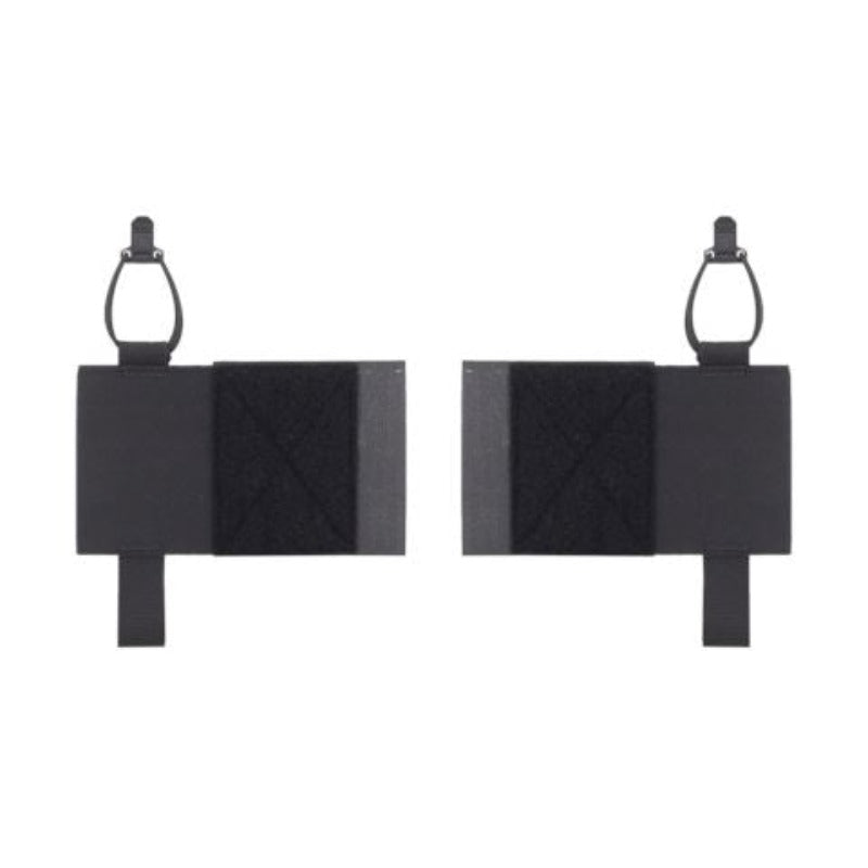 Ferro Concepts Wingman V2 Black elastic pouch set designed for discreet radio and magazine storage beneath plate carrier cummerbunds